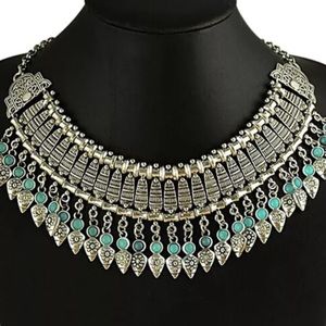 NEW Tribal boho turquoise vintage looking necklace